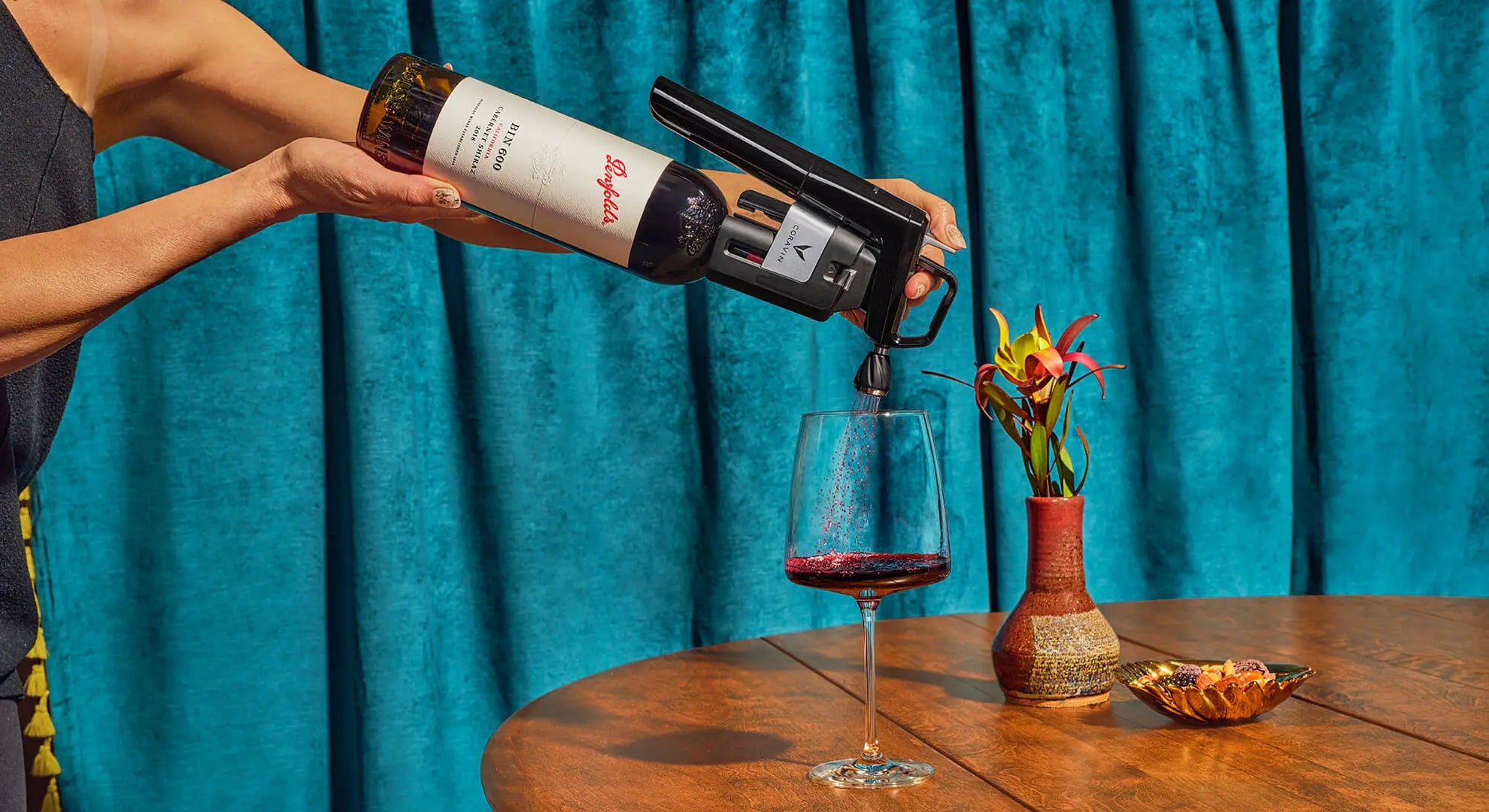 Pour wine without pulling the cork with Coravin Timeless.